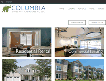 Tablet Screenshot of columbiapro.com